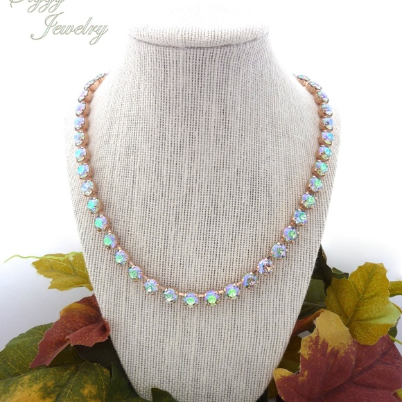 Swarovski® Crystal Necklace, 8mm Paradise Shine - Picture 8 of 9